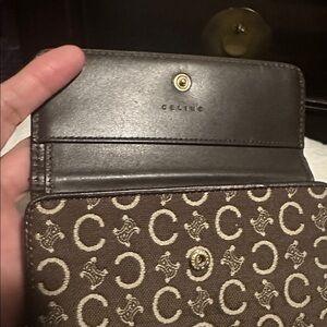 Celine Brown and Cream Wallet
